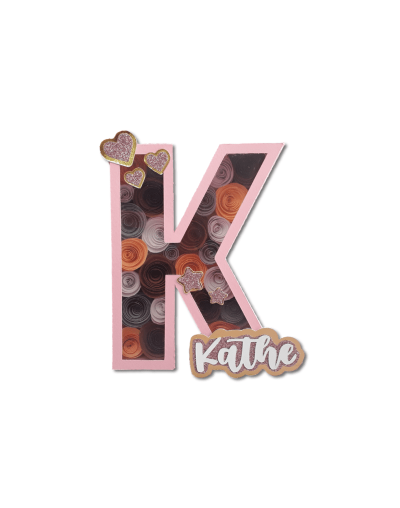 Letra 3d nombre personalizado