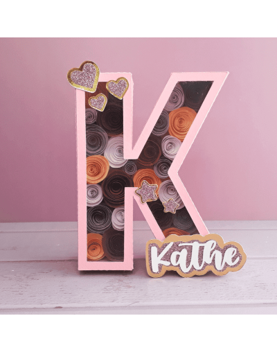 Letra 3d nombre personalizado