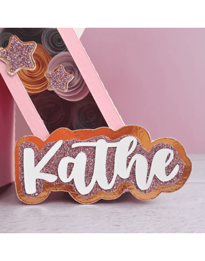Letra 3d nombre personalizado