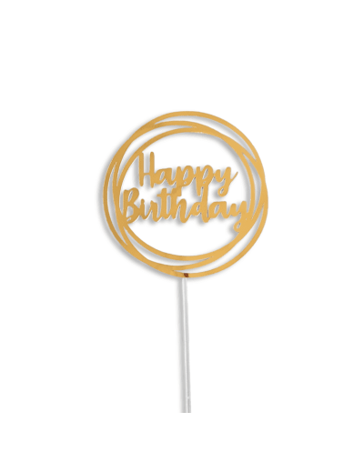 Cake topper "happy birthday"