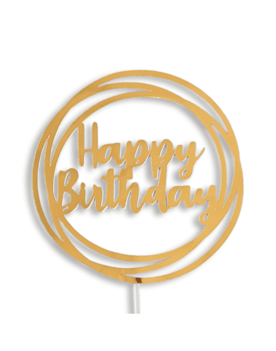 Cake topper "happy birthday"