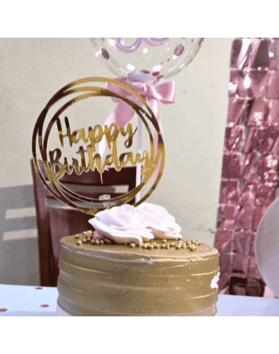 Cake topper "happy birthday"