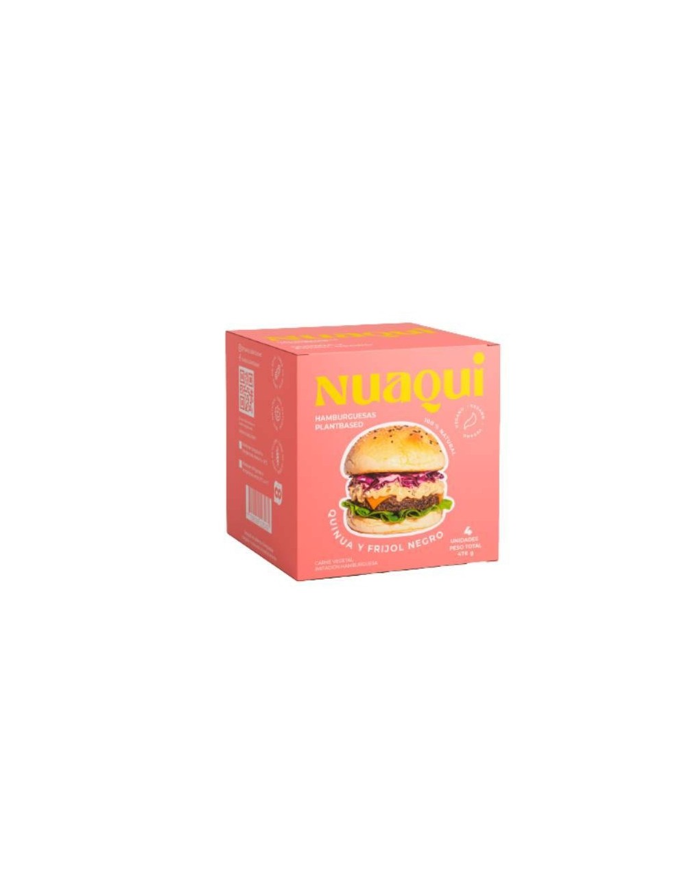 Hamburguesa de quinua con frijol negro