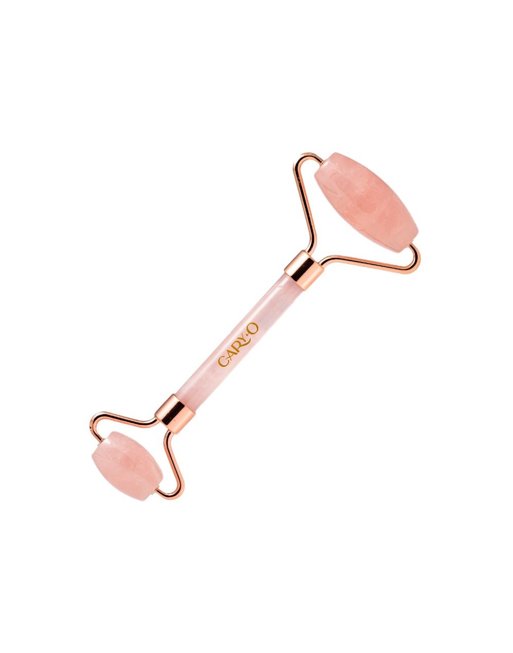 Rodillo facial cuarzo rosado