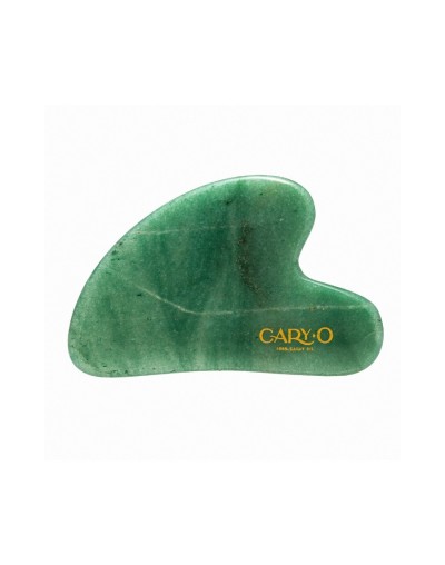 Gua sha cuarzo verde