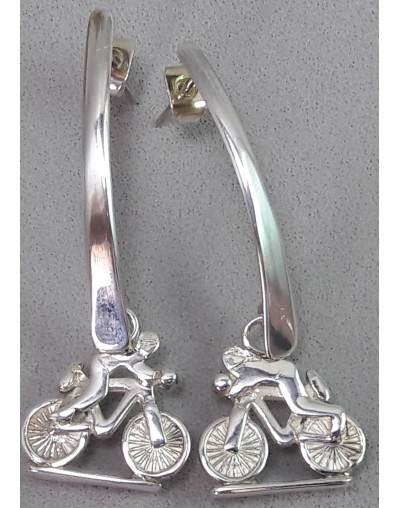 Aretes  pareja de Ciclistas