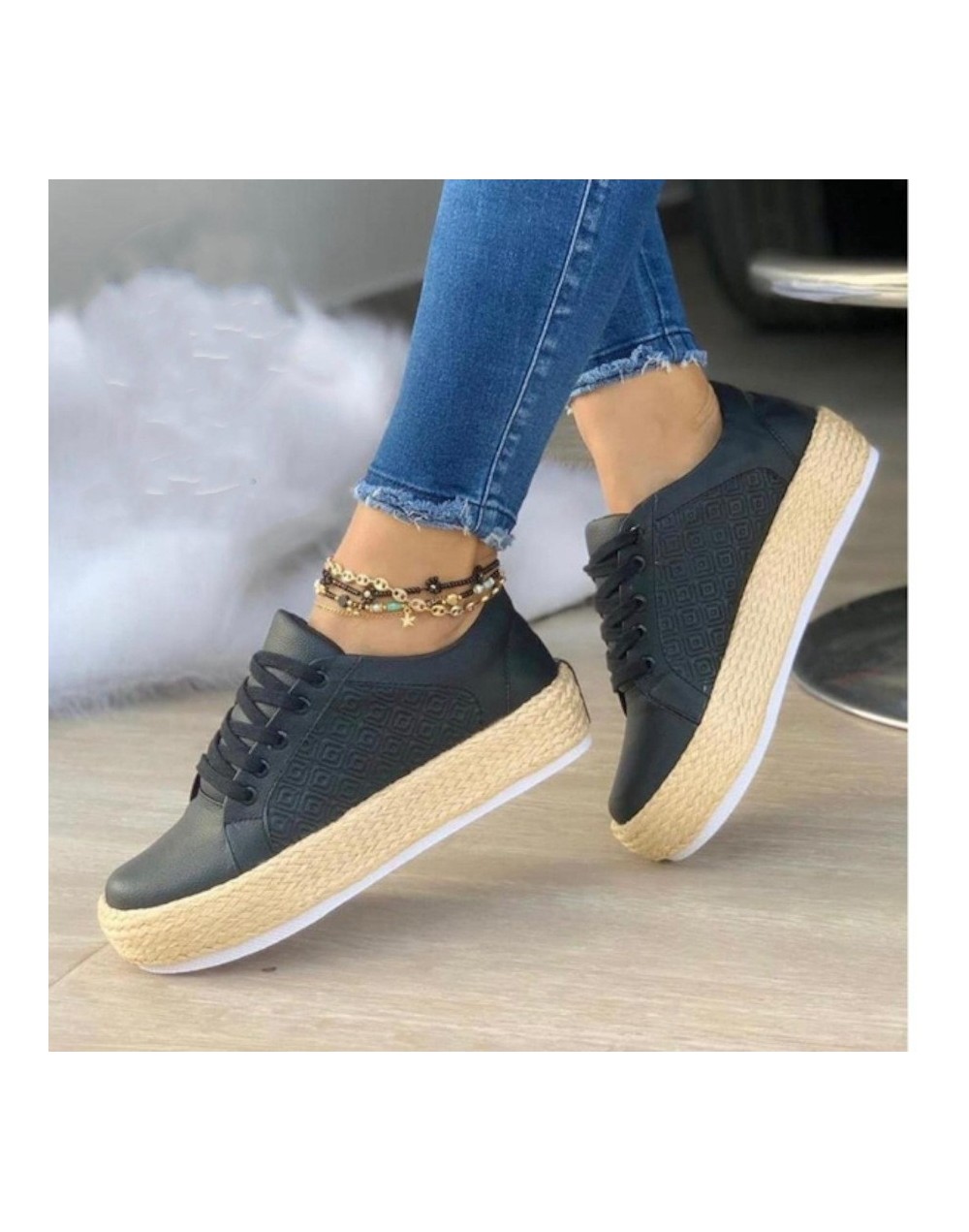 Zapatos labrado negro