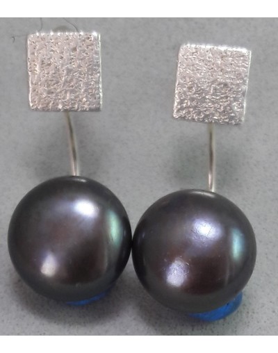 Arete Perla Negra