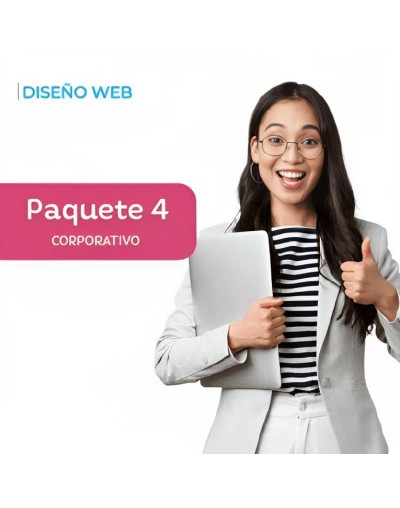 Diseño web paquete 4 corporativo