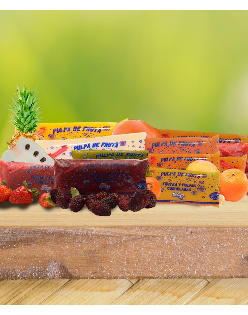 Combo pulpa de fruta Tropical 250 grs