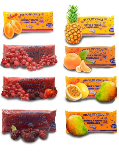 Combo pulpa de fruta Tropical 250 grs