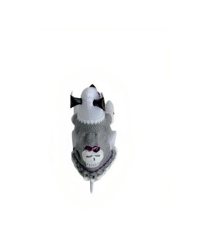Vestido halloween calavera talla s para perro