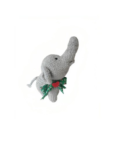 Peluche elefante amigurumi