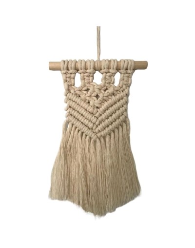 Mini tapices en macrame