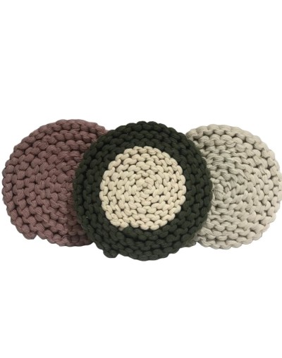 Portavasos macrame