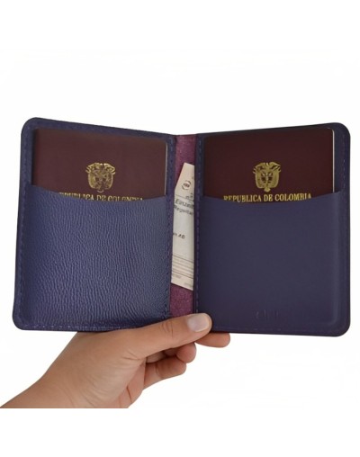 Porta pasaporte e3 morado