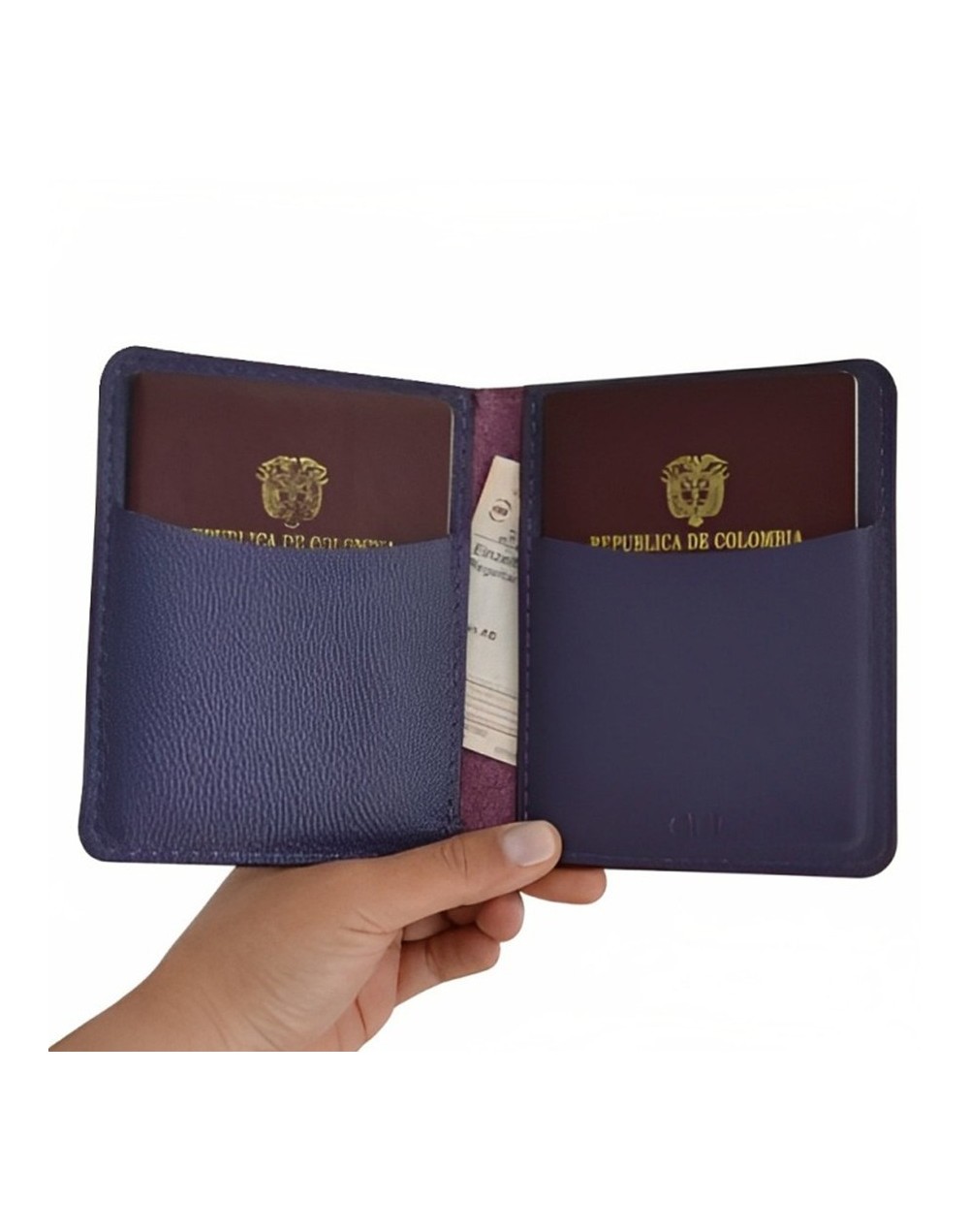 Porta pasaporte e3 morado