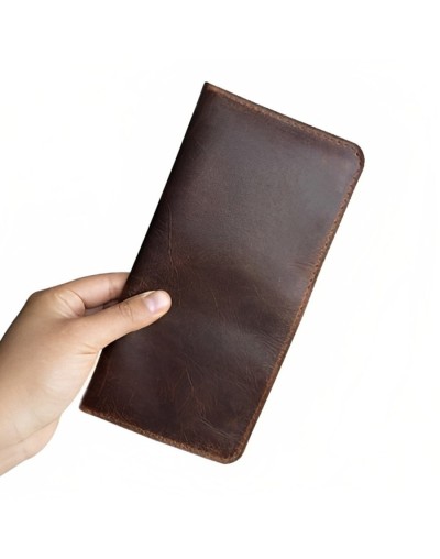 Porta pasaporte e2 cafe envejecido