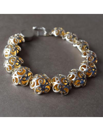 Pulsera Contraste Dorada