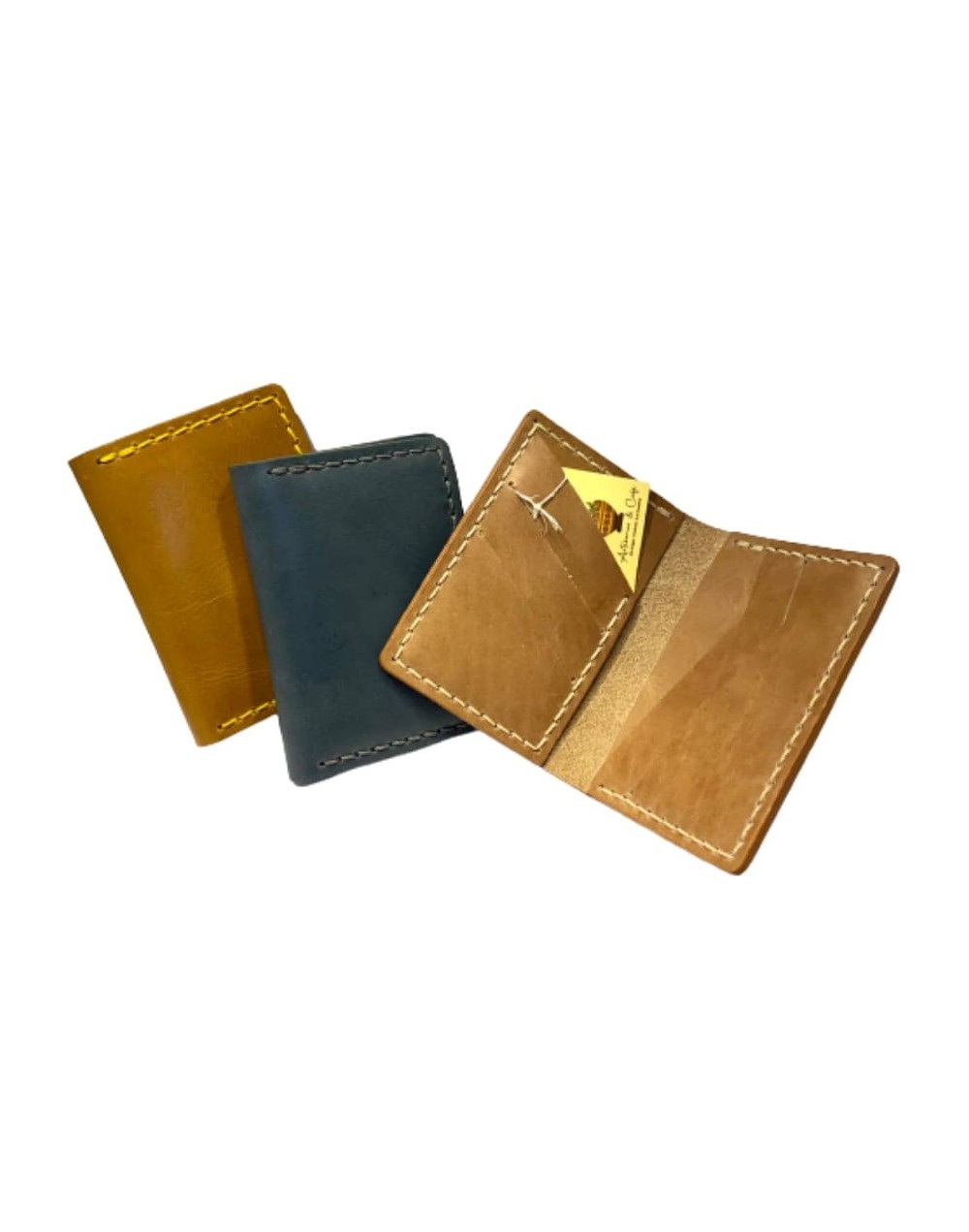 Artesanía porta tarjetas en cuero 100% original