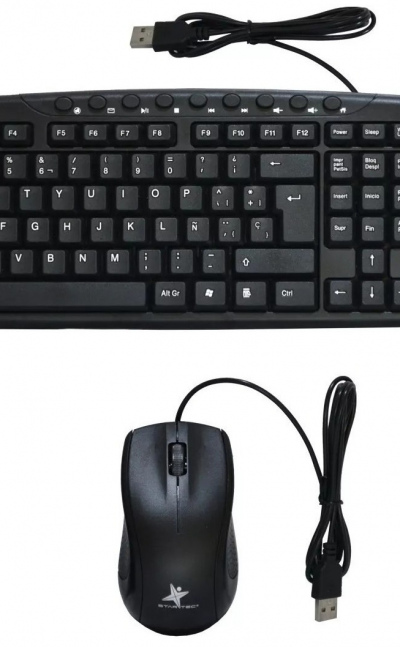 Combo alámbrico USB teclado + mouse- DESCUENTO