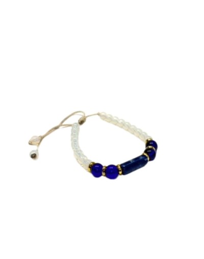 Artesanía pulseras cuarzo y piedras tayrona ajustables