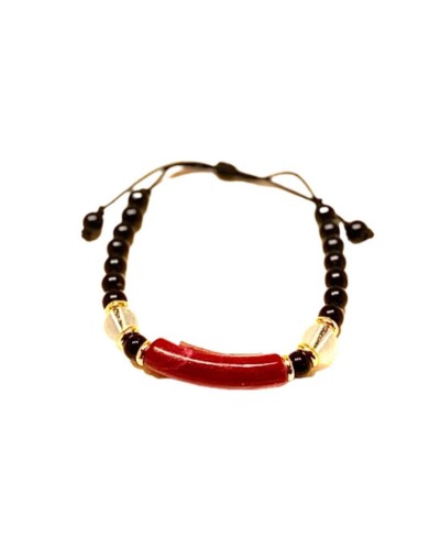 Artesanía pulseras cuarzo y piedras tayrona ajustables