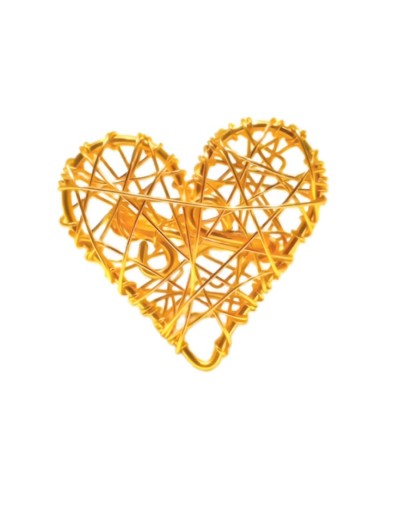 Artesania anillo alambrismo corazón