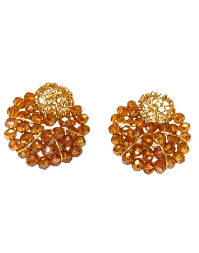 Artesania aretes abanico de varios colores