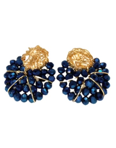 Artesania aretes abanico de varios colores