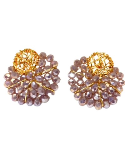 Artesania aretes abanico de varios colores