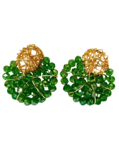 Artesania aretes abanico de varios colores