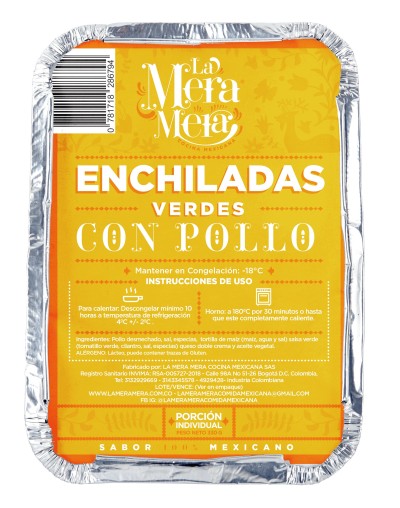 Enchiladas Verdes con pollo