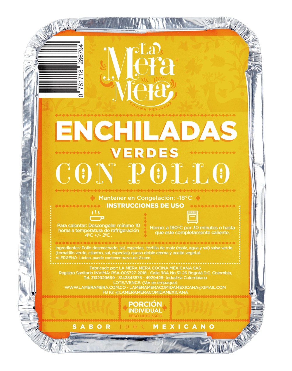 Enchiladas Verdes con pollo