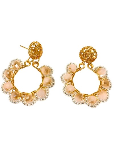 Artesanía aretes reina murano de varios colores