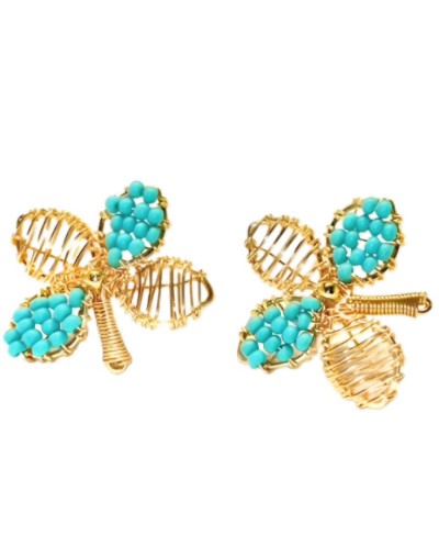 Artesania aretes trébol