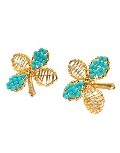 Artesania aretes trébol