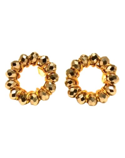 Artesania aretes topos aros de colores