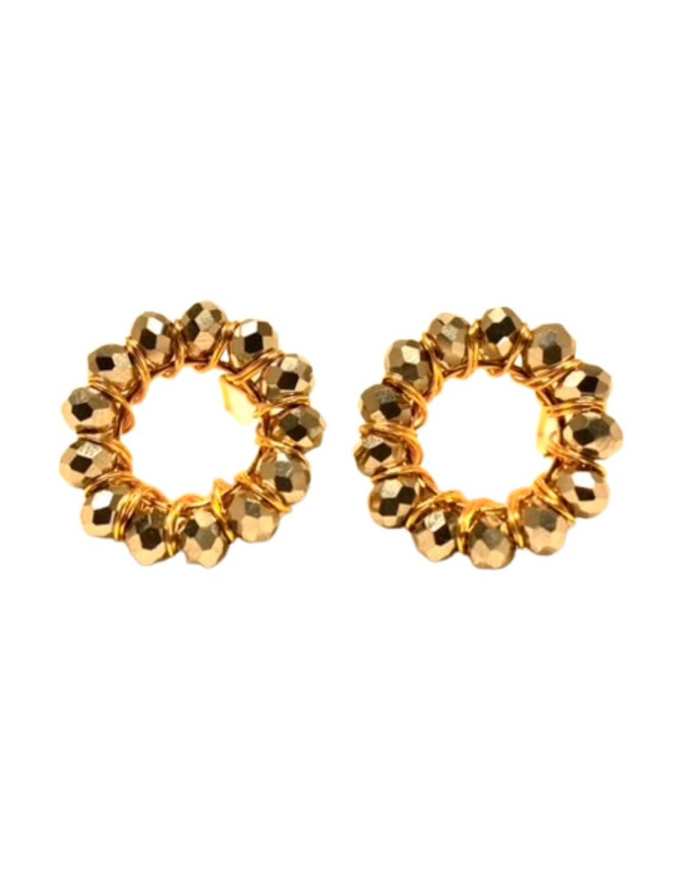 Artesania aretes topos aros de colores