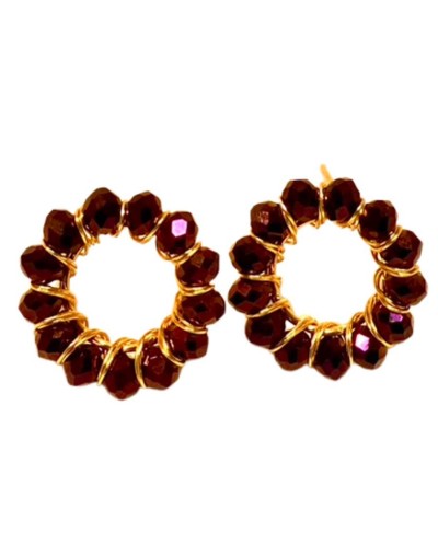 Artesania aretes topos aros de colores