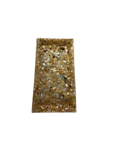 Artesania bandeja mediana rectangular de concha de nacar
