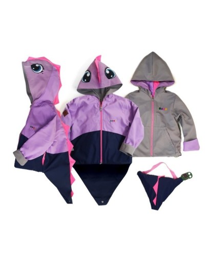 Chaqueta impermeable chami plus lila