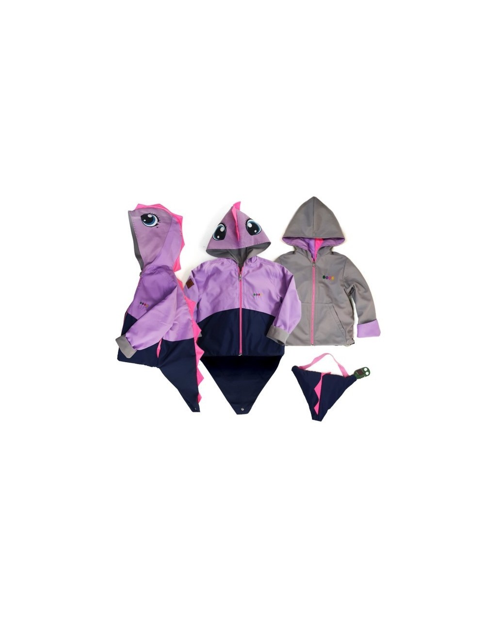 Chaqueta impermeable chami plus lila