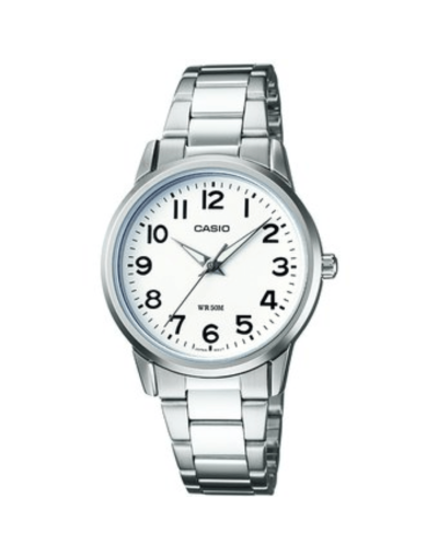 Reloj casio clasic mujer ltp-1303d-7bvdf plateado/blanco