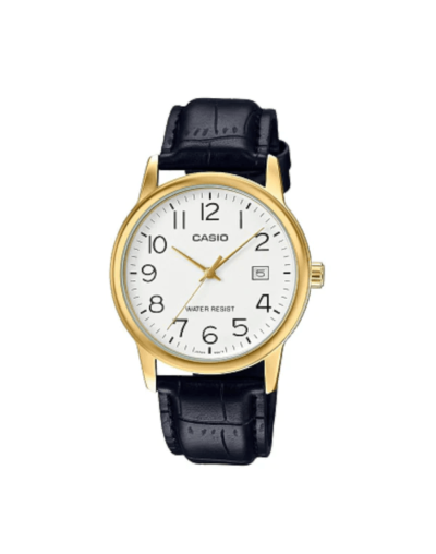 Reloj casio clásico hombre mtp v002gl 7b2udf negro y dorado
