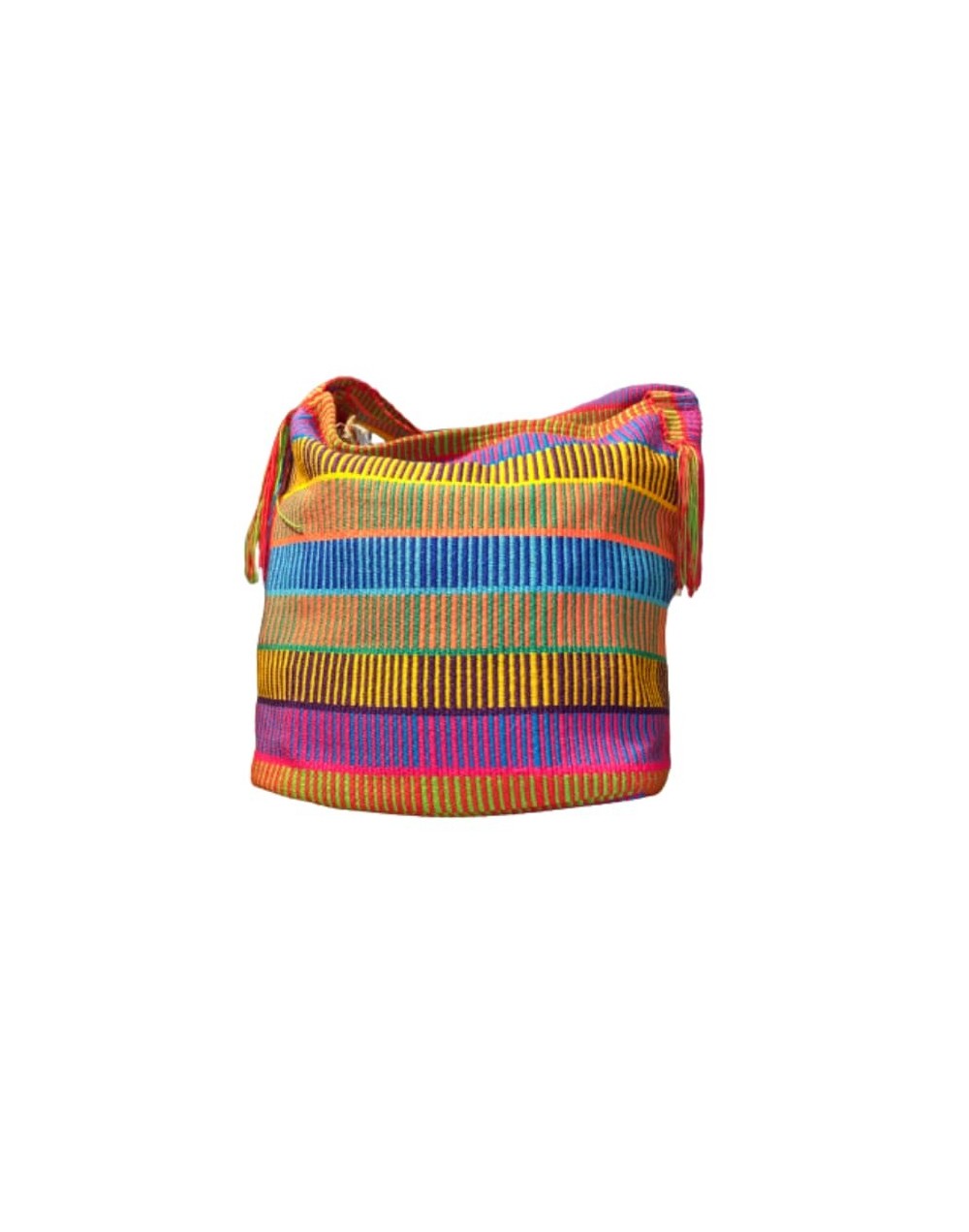 Artesania bolso en tela de hamaca de san jacinto