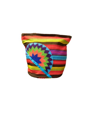 Artesania bolso medio sol colores