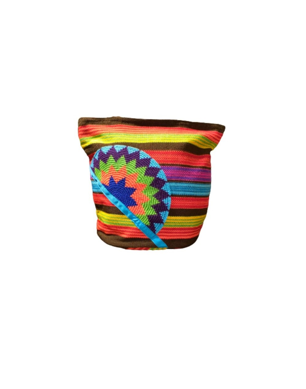 Artesania bolso medio sol colores
