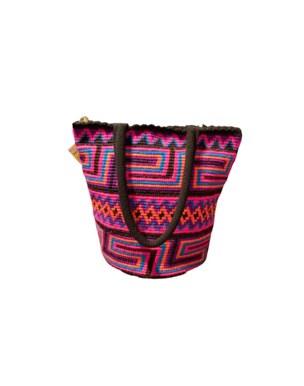 Artesania bolso tribales neón