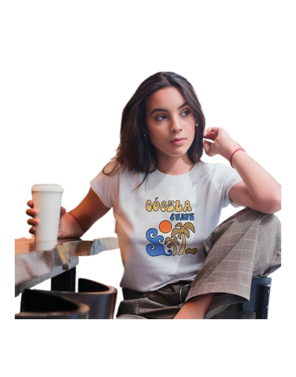 Camiseta estampada cógela suave